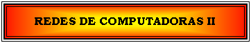Cuadro de texto: REDES DE COMPUTADORAS II
